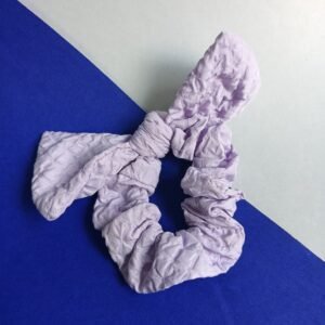 SCRUNCHIE WITH BOW ~ LAVENDER COLOUR