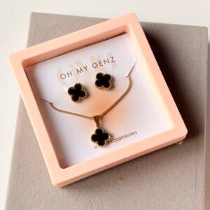 Minimalist Chain with Pendant & Earrings