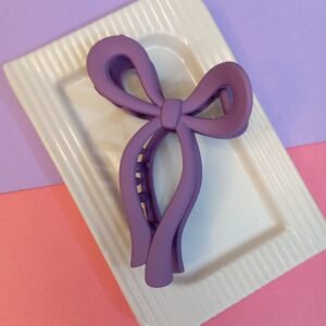 LAVENDER BOW CLAW CLIP ~ LARGE