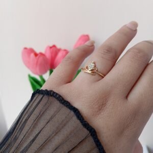 Crown Ring ~ Anti Tarnish ~ Adjustable Size