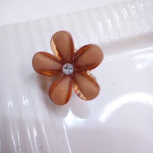 Brown Sparkle Mini Metal Claw Clip ( 1 Pc )