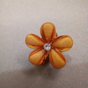 Brown Sparkle Mini Metal Claw Clip ( 1 Pc )