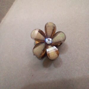 Grey Sparkle Mini Metal Claw Clip ( 1 Pc )