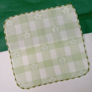 Green Flowers Handkerchief ~ Pure Cotton ~ Premium quality