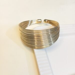 Spiral Golden Hand Cuff ~ Anti Tarnish ~ Free Size