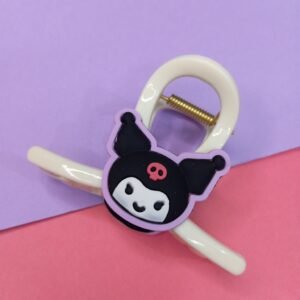 KUROMI PURPLE AND WHITE CLAW CLIP ~ KOREAN HAIR ACCESSORY