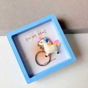 Unicorn Rubber Keychain