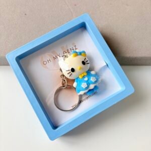 Hello Kitty Keychain ~ Blue Colour