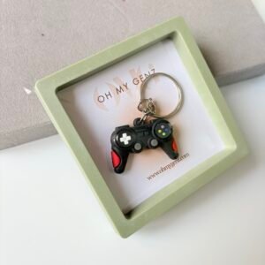 Gaming Keychain ~ Rubber ~ Black