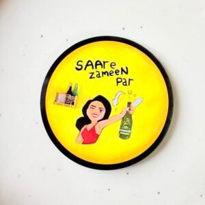 Funky Fridge magnet ~ Circular MDF