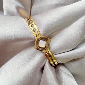 The "Geometric Muse" Bracelet ~  Adjustable Anti Tarnish