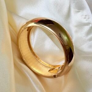 Chunky Gold Finish Dome Bangle ~ Anti Tarnish