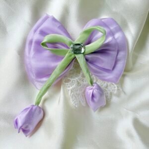 Lavender Tulip Bow Clip