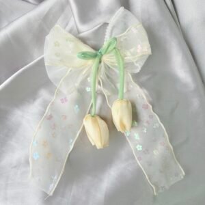Moonlit Petal Tulip Bow