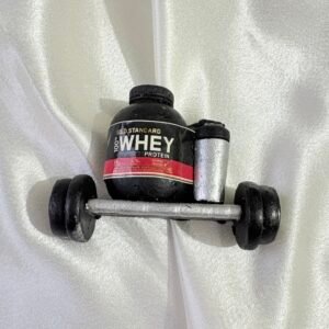 Whey Protein ~ Dumb bell ~ Gym Lovers Miniature Clay Fridge Magnet