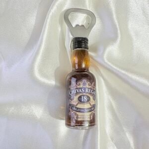 Chivas Regal ~ Miniature Bottle with Fridge Magnet and Bottle Opener