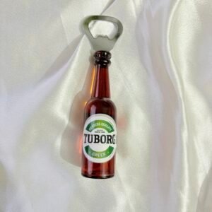 Beer Glass Miniature Bottle with Fridge Magnet and Bottle Opener
