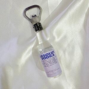 Absolut Vodka Miniature Bottle with Fridge Magnet and Bottle Opener