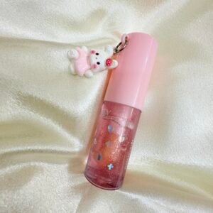 Cute White Charm  Lip Gloss ~ Keychain ~ Cute Korean Kawaii Cosmetic