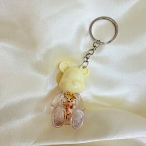 Yellow Teddy Lip Gloss ~ Keychain ~ Cute Korean Kawaii Cosmetic