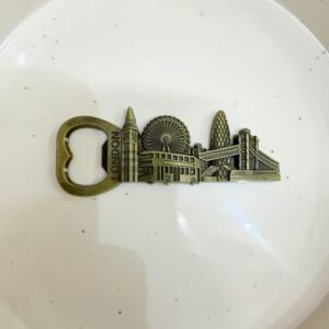 London ~ Metal Fridge Magnet