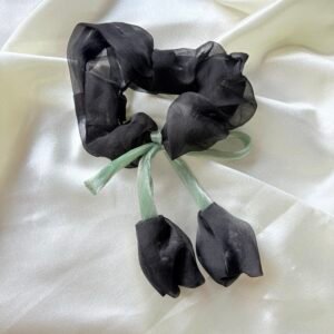 Midnight Tulip Aesthetic Scrunchie