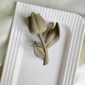 Tulip Hair Claw – Slate Grey