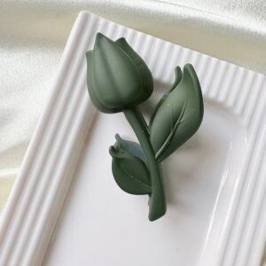 Tulip Hair Claw – Forest Green