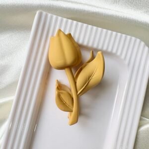 Tulip Hair Claw – Mustard Yellow