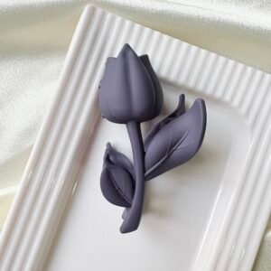 Tulip Hair Claw – Deep Plum