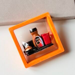 Clay Fridge Magnet ~ Coffee Cup and Cookies