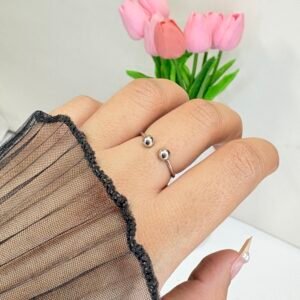 Open Orb Silver Ring