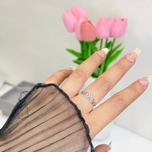 Queen Heart Crown Ring