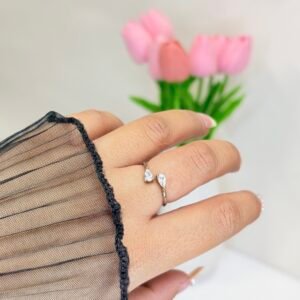 Mini Crown Duo Silver Ring