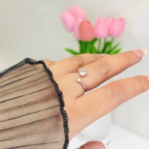 Mini Crown Spark Silver Ring