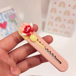Kirby Love Heart Mini Utility Paper Cutter – Pink