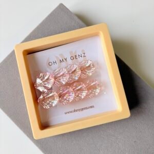 Iridescent Shell Aesthetic Hair Clips (Set of 2)