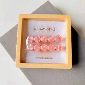 "Rosé Marble" Glow Clip Set