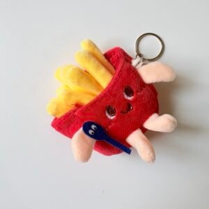 French Fries Plush Keychain
