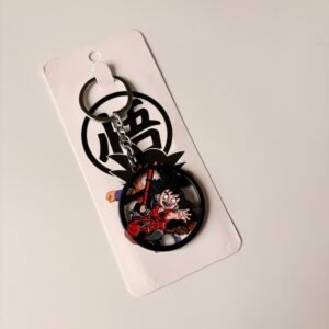 Dragon Ball: Kid Goku (with Power Pole) Enamel Keychain Widget Spinner Keychain