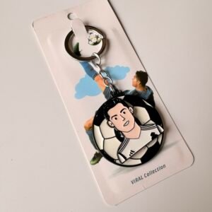 Ronaldo Football Widget Spinner Metal Keychain