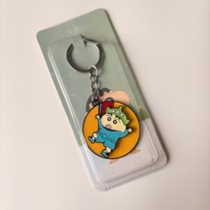 Shinchan Widget Spinner Metal Keychain