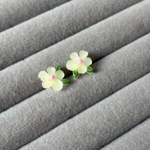 Primrose Yellow Matte Resin Earrings