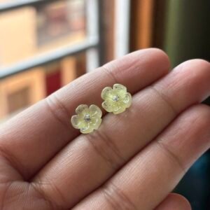 Primrose Yellow Matte Resin Earrings