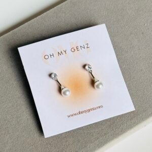 Crystal Pearl Drop Earrings – Premium Display Edition
