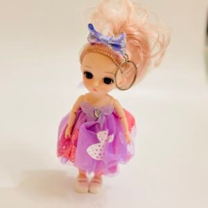 Lavender Movable Doll Keychain – Kawaii Jointed Bag Keychain