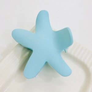 Large Matte Starfish Hair Claw – Sky Blue