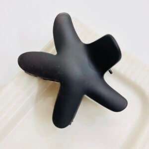 Large Matte Starfish Hair Claw – Midnight Black