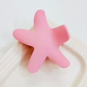 Large Matte Starfish Hair Claw – Bubblegum Pink