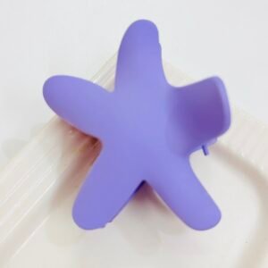 Large Matte Starfish Hair Claw – Electric Purple